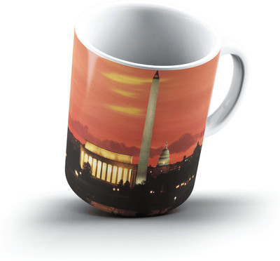 

Ucard Monumental City Washington DC2497 Bone China, Ceramic, Porcelain Mug(325 ml), Multicolor