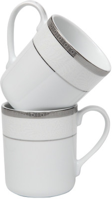 

Lakline 80105 Porcelain Mug(350 ml, Pack of 2), White