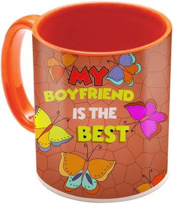 

SKY TRENDS Wonderful & Best Valentine Orange Gift For GirlFriend,Boyfriend,Husband,Wife,Friend Design Cod 158 Ceramic Mug(325 ml)