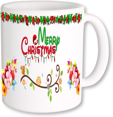 

PhotogiftsIndia Gift For Merry Christmas Ceramic Mug(325 ml), Multicolor