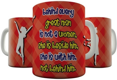 

Shaildha WD09 Ceramic Mug(350 ml), Multicolor