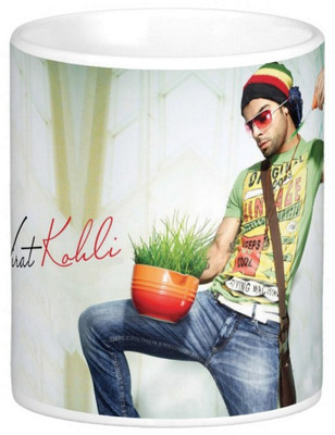 

Exoctic Silver Virat Kohli 007 Ceramic Mug(300 ml), Multicolor