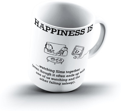 

Ucard Happiness Is2159 Bone China, Ceramic, Porcelain Mug(325 ml)