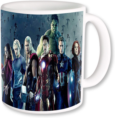 

Heyworlds the avengers 02 Ceramic Mug(325 ml), Multicolor