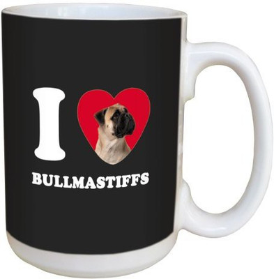 

Tree Free Free Greetings LM45025 I Heart Bullmastiffs Ceramic with Full-Sized Handle, 15-Ounce Ceramic Mug(60 ml), Multicolor