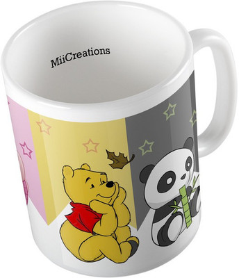 

MiiCreations Printed ,Cartoon Design Ceramic Mug(325 ml), Multicolor