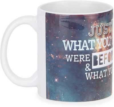 

Posterboy Just Think Ceramic Mug(350 ml), Multicolor