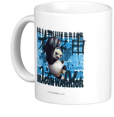 

Exoctic Silver Kung Fu Panda 07 Ceramic Mug(300 ml), Multicolor