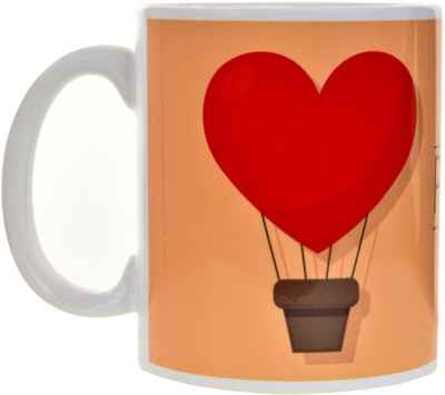 

Halowishes Valentine Day Love Quote Gift Coffee Ceramic Mug(325 ml), Multicolor