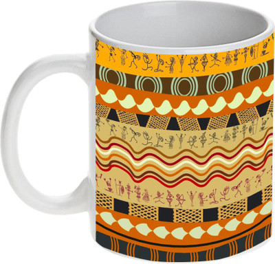 

Prithish Egyptian Design 2 Ceramic Mug(330 ml), Multicolor