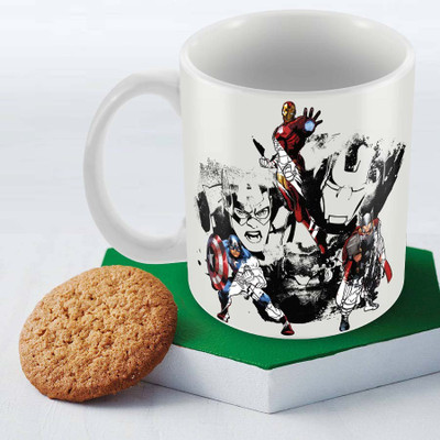

Posterboy Avengers Assemble All cast Officially Licensed Ceramic Mug(350 ml), Multicolor