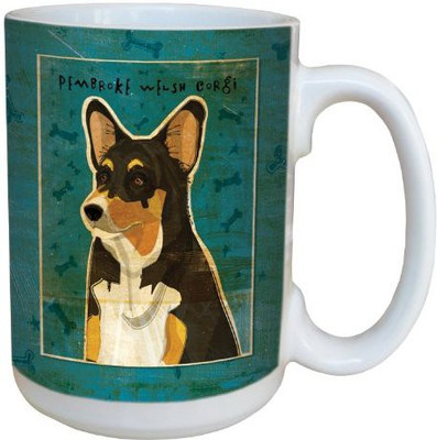 

Tree-Free Greetings Greetings sg44043 Tri-color Pembroke Welsh Corgi by John W. Golden Ceramic with Full-Sized Handle, 15-Ounce Ceramic Mug(60 ml), Multicolor