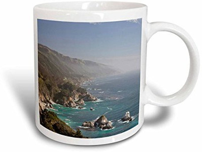 

3dRose California Big Sur Coastline Us05 Jgs0331 Jim Goldstein Ceramic, 15 oz, White Ceramic Mug(60 ml), Multicolor