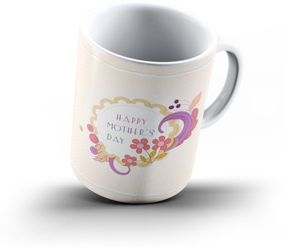 

Ucard Mothers Day434 Bone China, Ceramic, Porcelain Mug(325 ml), Multicolor