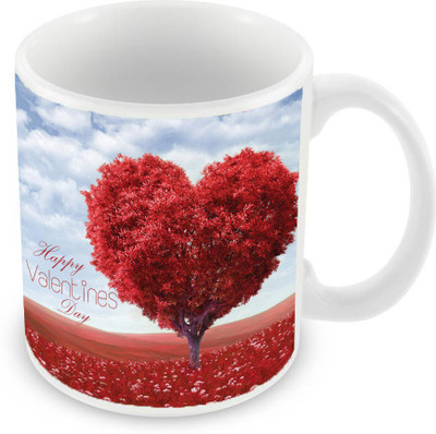

Sleep Nature's SN-MG-2565 Ceramic Mug(350 ml), Red