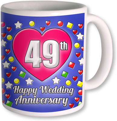 

PhotogiftsIndia Gifts For 49th Wedding Anniversary Coffee Ceramic Mug(350 ml), White