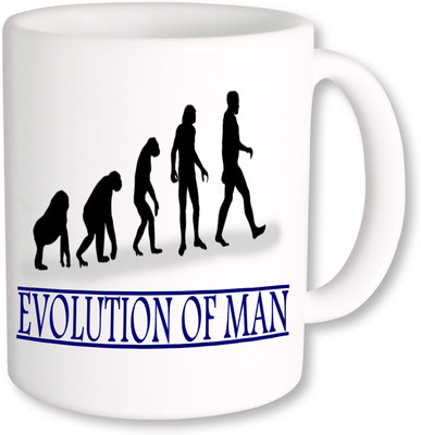 

PhotogiftsIndia Evolution Of Man Ceramic Mug(325 ml), Multicolor
