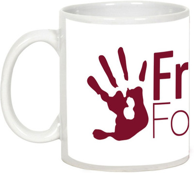 

AllUPrints Gift For Friend - Friendship Is Our Life Ceramic Mug(325 ml), White