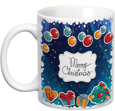 

Prithish Merry Christmas Design 1 Ceramic Mug(330 ml), Multicolor