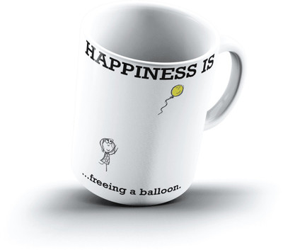 

Ucard Happiness Is2188 Bone China, Ceramic, Porcelain Mug(325 ml)