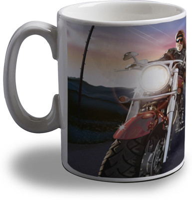 

Artifa Bikers Gang Porcelain, Ceramic Mug(350 ml), Multicolor