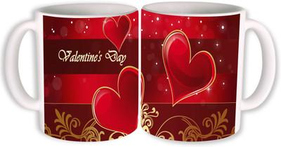 

PhotogiftsIndia Happy Valentine Day 03 Ceramic Mug(325 ml, Pack of 2)