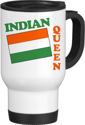 56% OFF on TIED RIBBONS Indian Queen White-Travel Ceramic Coffee Mug(600 ml)