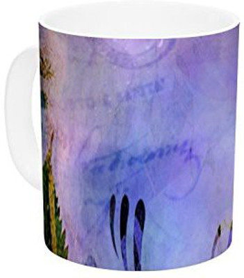 

Kess InHouse InHouse alyZen Moonshadow Couple in Love Purple Pink Ceramic Coffee, 11 oz, Multicolor Ceramic Mug(60 ml)