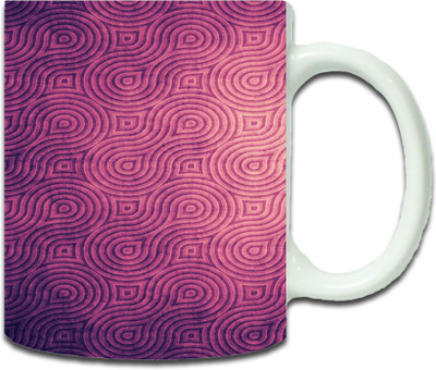 

Maison N Mode Heavy Design Pattern Coffee Ceramic Mug(330 ml), Multicolor