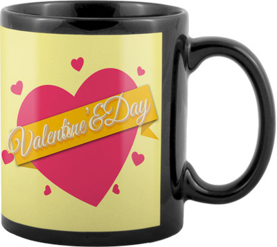 

SKY TRENDS Valentine Gifts For Special Girlfriend,Boyfriend,Wife,Husband,design 105 Ceramic Mug(325 ml), Black