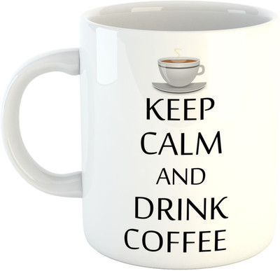 

Deeher Gifts Drink Coffee design1 Ceramic Mug(330 ml), Multicolor