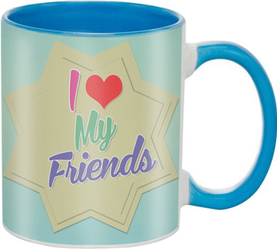 

SKY TRENDS Beautiful Special and Best Happy Valentine Gifts for Boyfriend Girlfriend Fiance Wife Husband Friends Birthday Anniversary106 Ceramic Mug(325 ml), Blue