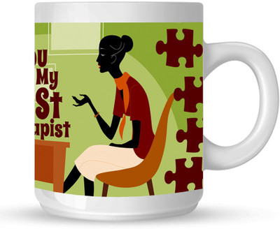 

HuppmeGift Best Therapist White Ceramic Mug(350 ml)