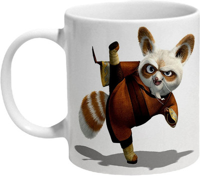 

Mooch Wale Kung Fu Panda Master Shifu Ceramic Mug(325 ml), Multicolor