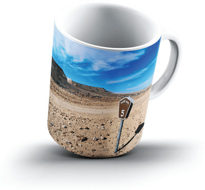 

Ucard Rest Area Tourist Route Outback Australia2643 Bone China, Ceramic, Porcelain Mug(325 ml), Multicolor