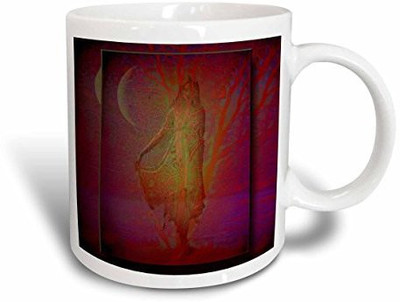 3dRose Tree Goddess, Wicca Pagan Gaia, Spiritual Mythology, Ceramic, 11-Oz Ceramic Mug(60 ml), Multicolor