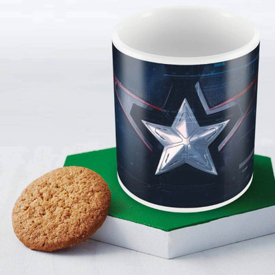 

Posterboy Captain America Suit Ceramic Mug(350 ml), Multicolor