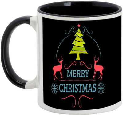 

AllUPrints Amazing Christmas Decoration Ceramic Mug(325 ml), Black