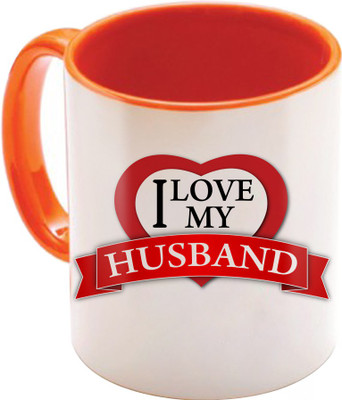 

SKY TRENDS Wonderful & Best Valentine Orange Gift For GirlFriend,Boyfriend,Husband,Wife,Friend Design Cod 162 Ceramic Mug(325 ml)