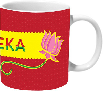 

Mooch Wale Theka Ceramic Mug(325 ml), Multicolor