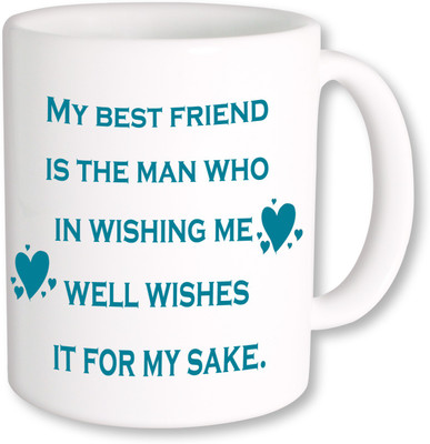 

PhotogiftsIndia Happy Friendship Day 114 Ceramic Mug(350 ml), Multicolor