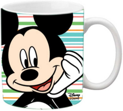 

ORKA Mickey Mouse Digital Printed Ceramic Mug(350 ml), Multicolor
