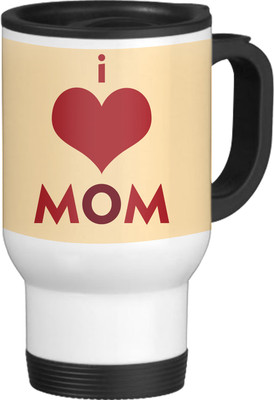 56% OFF on TIED RIBBONS I Love Mom White-Travel Ceramic Coffee Mug(600 ml)