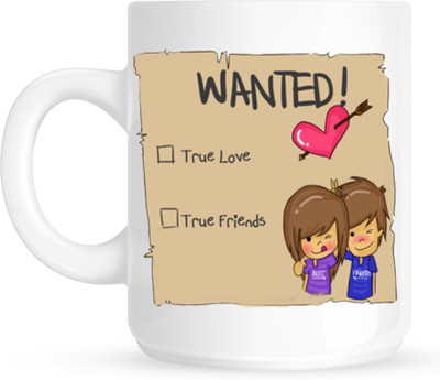 

HuppmeGift Wanted White Ceramic Mug(350 ml)