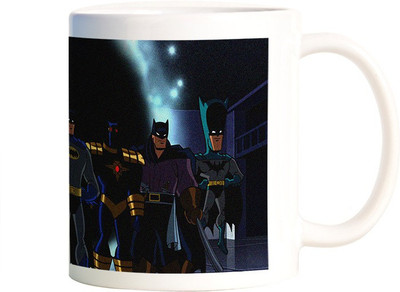 

Rangeele Inkers Batman Evolution Ceramic Mug(300 ml), Multicolor