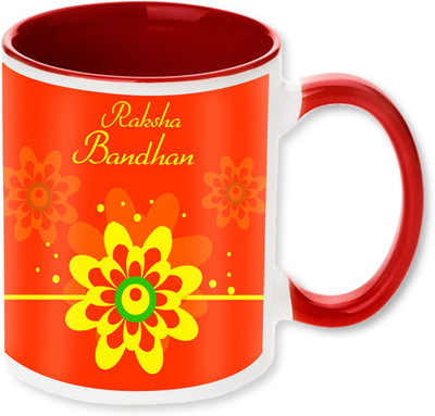 

PhotogiftsIndia Happy Raksha Bandhan 021 Ceramic Mug(325 ml), Multicolor