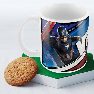

Marvel Civil War-captain vs iron man Officially Licensed (pack of 1) Ceramic Mug(350 ml), Multicolor