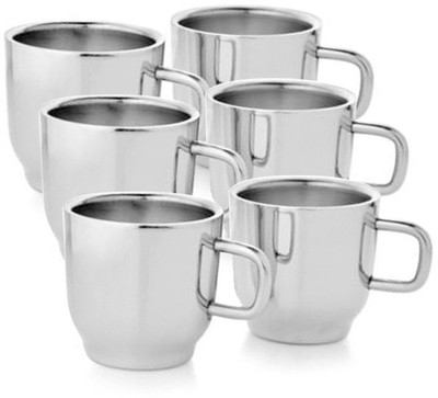 

Glocal Source Sobar Stainless Steel(Silver, Pack of 6)