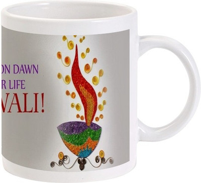 

Lolprint 127 Diwali Ceramic Mug(325 ml)