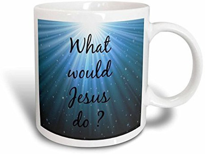 

3dRose What Would Jesus Do - Ceramic, 11-Ounce (mug_178710_1) Ceramic Mug(60 ml), Multicolor